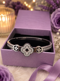 Celestial Clover Stainless Steel Bangle