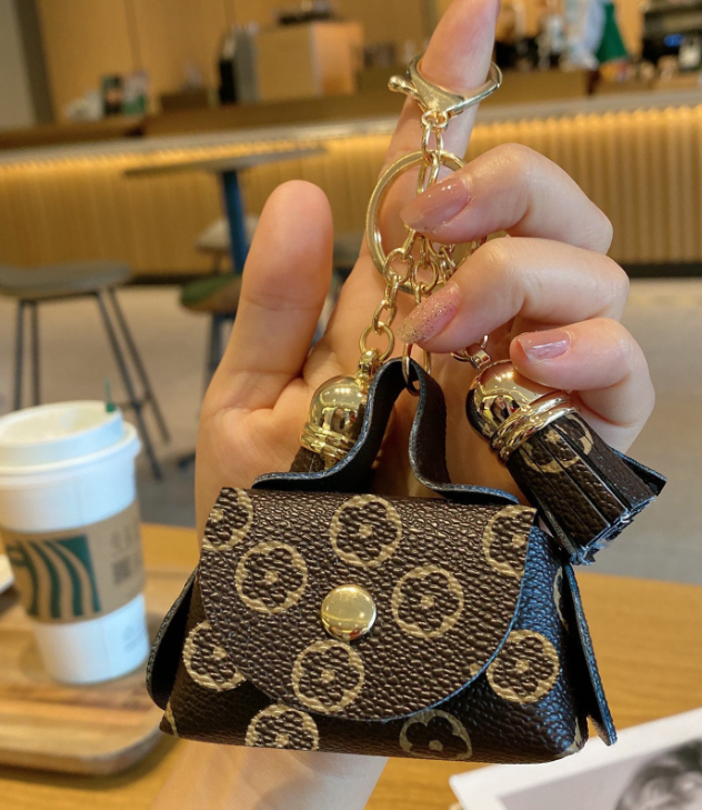 Mini Handbag Coin Purse Keychain – Stylish PU Leather - 5 colors available