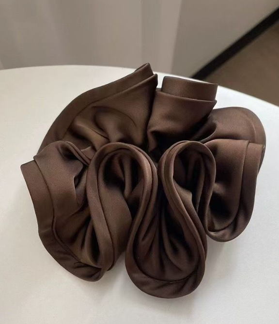 Premium Satin Silk Scrunchies – Oversized Hair Tie (Multiple Colors)