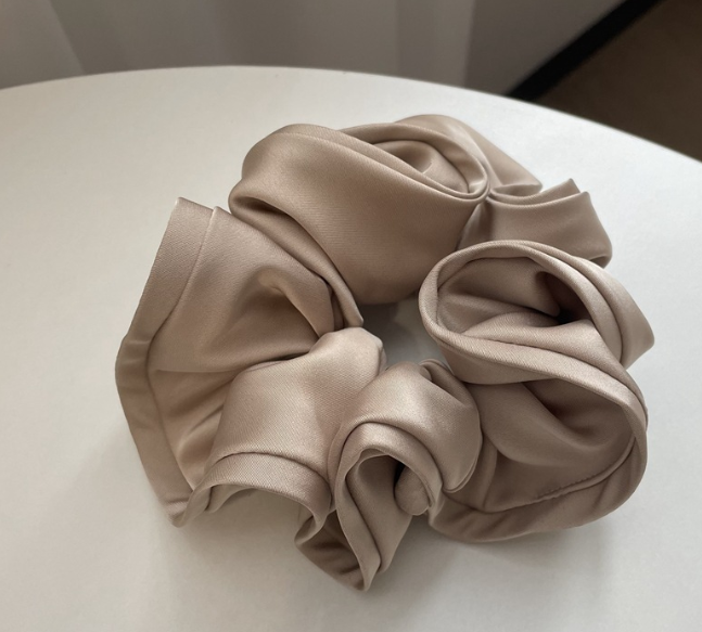 Premium Satin Silk Scrunchies – Oversized Hair Tie (Multiple Colors)