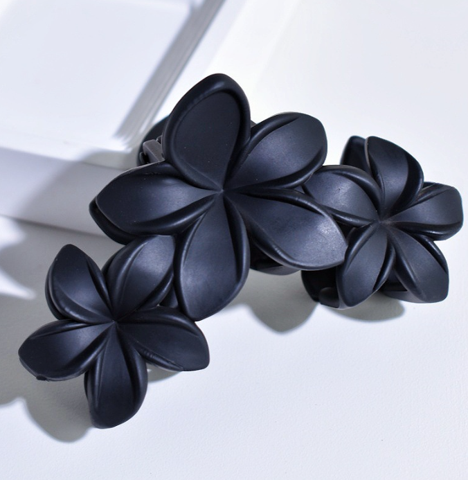 Small Floral Claw Clip – Matte Flower Hair Clip (Multiple Colors)