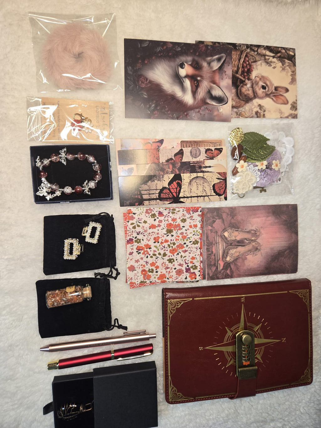 Lockable Vintage Password Journal Bundle Gift Set