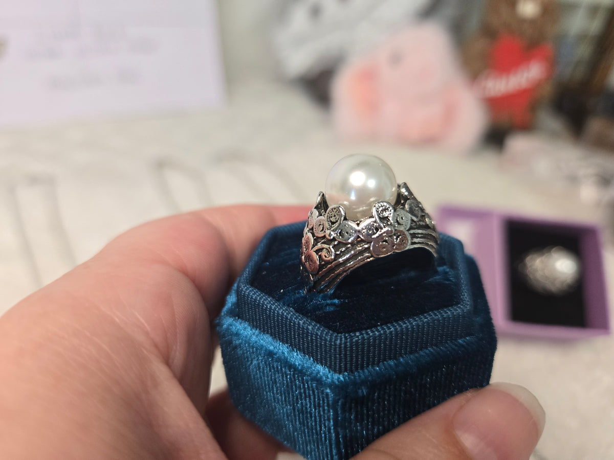 Vintage Pearl Statement Ring