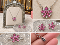 Sterling Silver Pink Blossom Jewelry Set – From $29.95