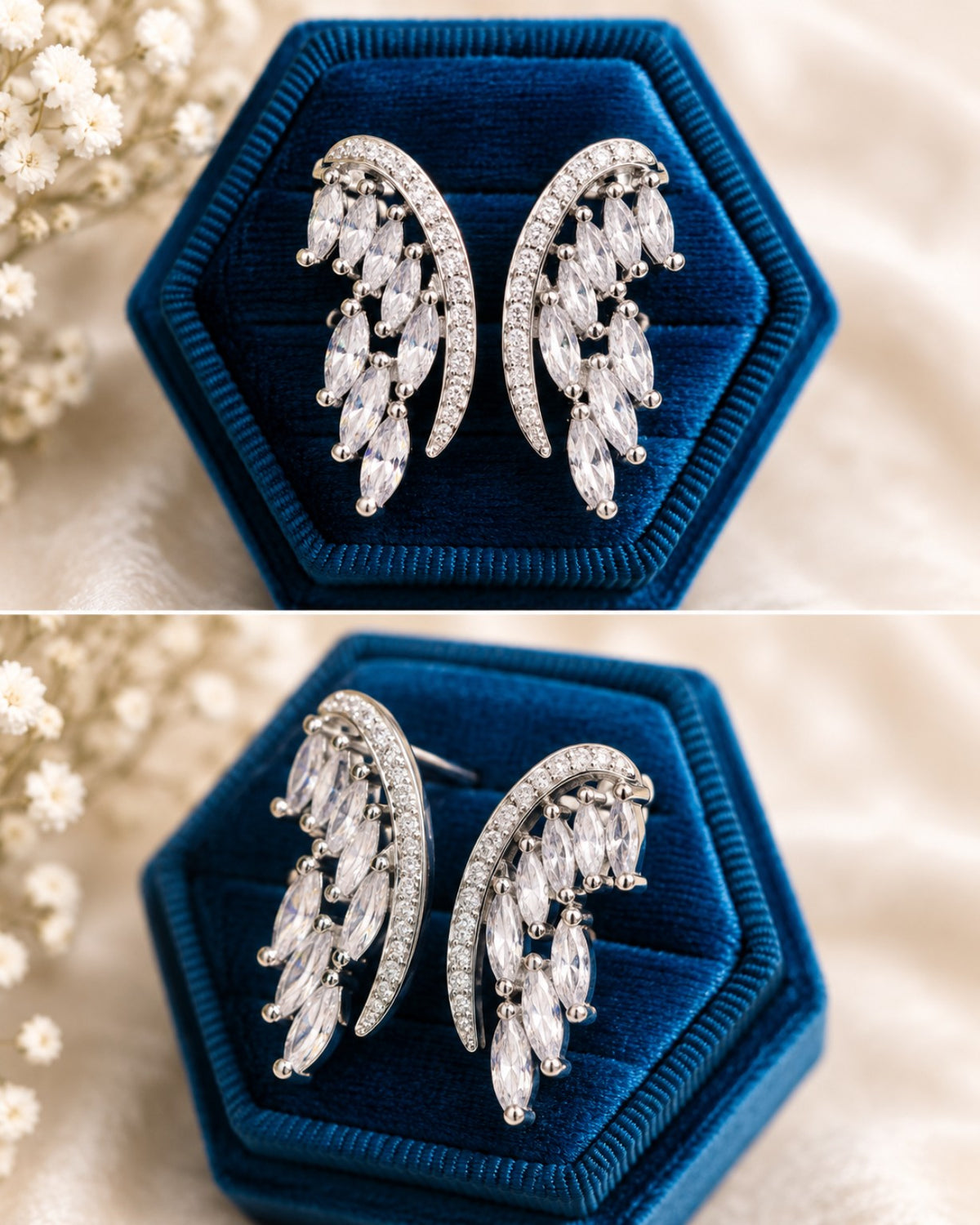 Celestial Wings Crystal Statement Ring